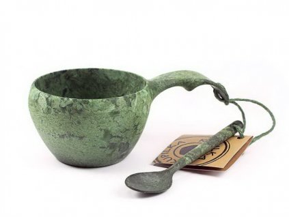 Kupilka 21 Green Outdoor Cup with Spoon, Carton Gift Box