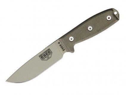 ESEE 4 1095 OD Green Micarta, Black Sheath, MOLLE Back