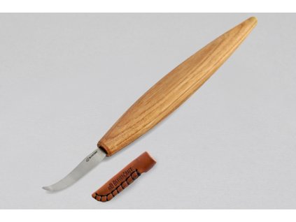 BeaverCraft SK4S - Open Curve Spoon Carving Knife with Leather Sheath