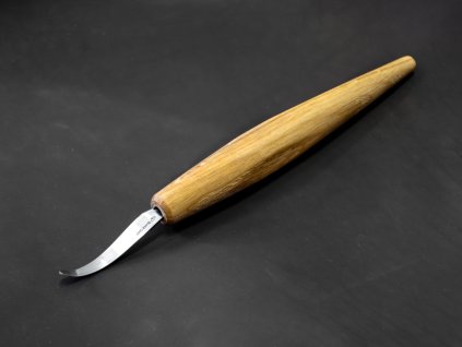 BeaverCraft SK4LS - Open Curve Spoon Carving Knife Left with Leather Sheath