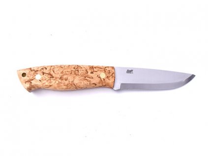 Brisa Trapper 95 Elmax Scandi / Stabilized Curly Birch / Sheath Bushcraft 95