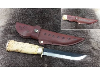 Wood Jewel KarhuLeuku sormisuojalla scandinavian knife