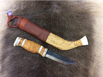 Wood Jewel Vuolupuukko Visakoivutupella 23TMR scandinavian knife