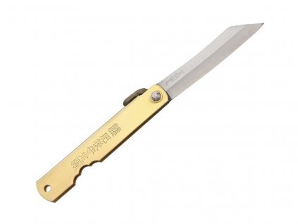 Higonokami Aogami Brass Small pocket knife
