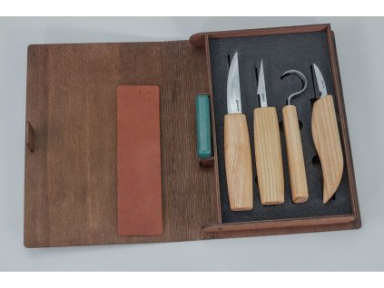 BeaverCraft S09 Book Wood Carving Knife Set in Giftbox