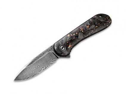 Civivi Elementum C907C-DS3 Copper Shred Carbon Fiber Damascus pocket knife
