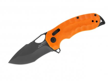SOG Kiku XR LTE Blaze Orange G10 Carbon 12-27-03-57 pocket knife