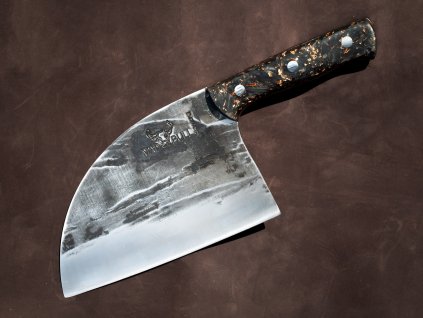 Samura Mad Bull Chopper Marble Carbon Serbian chef's knife