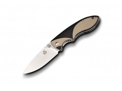 QSP Piglet QS112-A Tan/Black G10 pocket knife