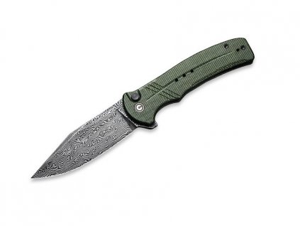 Civivi Cogent C20038D-DS1 Green Micarta Damascus pocket knife