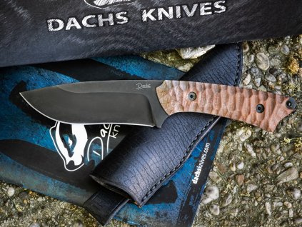 Dachs Knives Páráček Brown carbon steel bushcraft knife