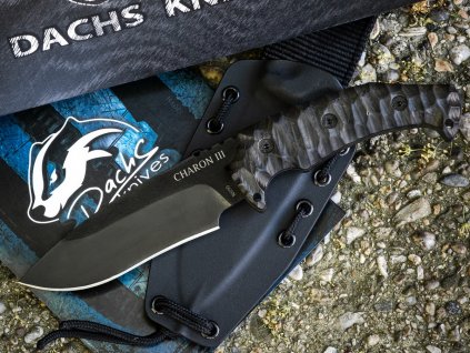 Dachs Knives Charon III Black N690 survival knife