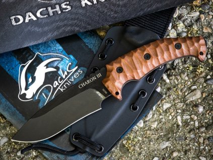 Dachs Knives Charon III Brown N690 survival knife