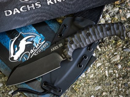 Dachs Knives Ares III Black N690 survival knife