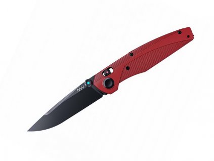 ANV A100 DLC Black GRN Red folding knife