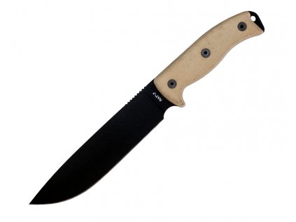 Ontario RAT 7 Black, Nylon Sheath survival knife 8668