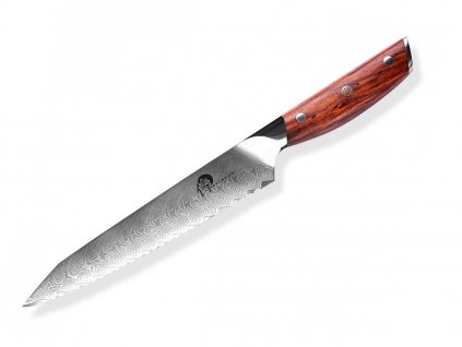 Dellinger Rosewood Bread knife Damascus 21 cm