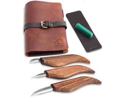 BeaverCraft S15X Starter Chip and Whittle knife set