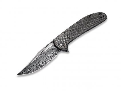 Civivi Ortis C2013DS-1 Carbon Fiber Damascus Black