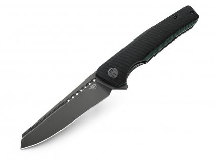 Bestech Slyther BG51D Black & Green G10 Sandvik 14C28N knife