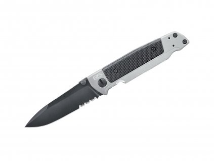 Walther Q5 Steel Frame Folder Black Serrated knife