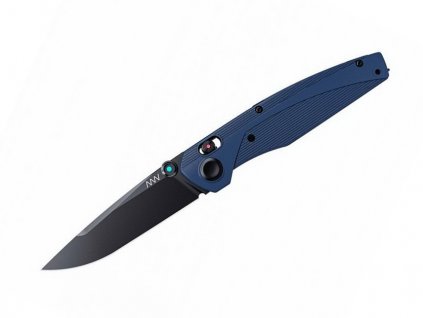 ANV A100 MA DLC Black, GRN Blue knife