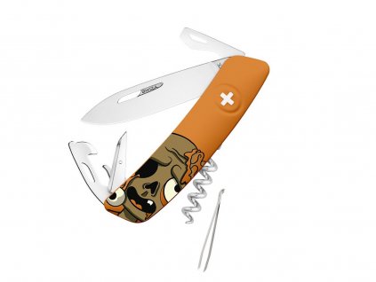 Swiza D03 Halloween Zombie Orange knife