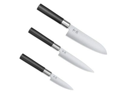 KAI Wasabi Black Set sada kuchynských nožov 67S 310 2