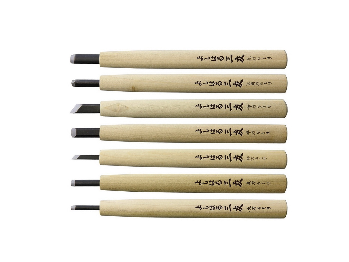 Yoshiharu Y-7 Japanese Wood Carving Knife Set | Kniland.com - knives ...