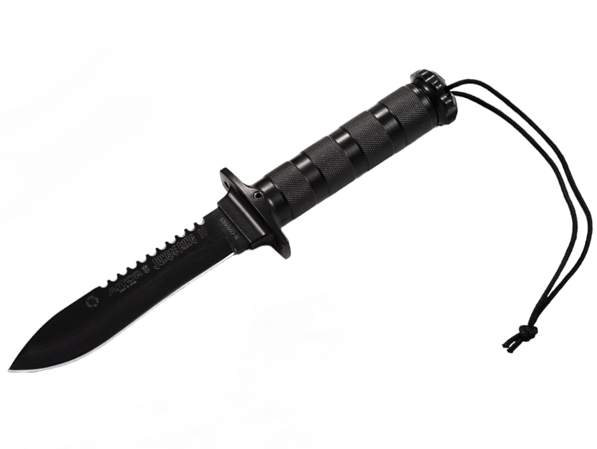 Aitor Jungle King II Survivalmesser – Rostfreie Klinge, Hohlgriff Mit Überlebensset, Inkl. Scheide & Zubehör