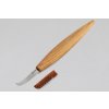 BeaverCraft SK4S - Open Curve Spoon Carving Knife with Leather Sheath