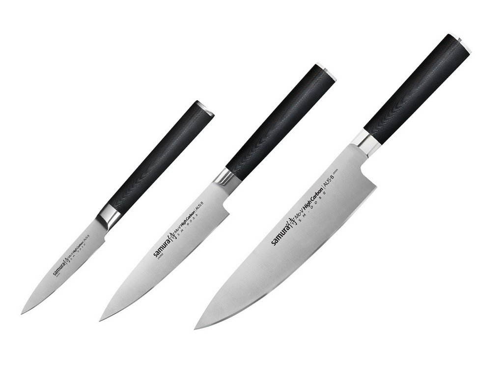Sada Kuchyňských nožů Samura MO-V SM-0230/G-10