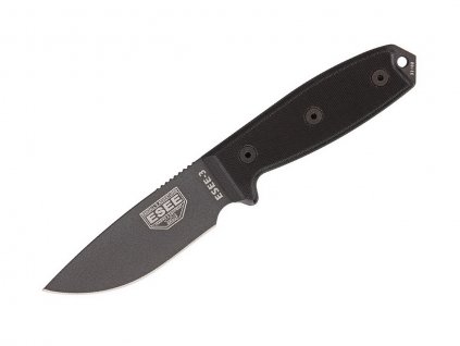 Nůž ESEE 3 Tactical 1095 Black G10, Black Sheath