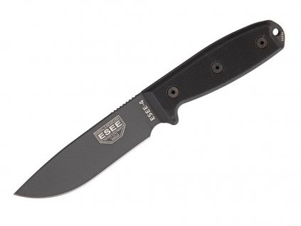 Nůž ESEE 4 Gunsmoke 1095 Black G10, Black Sheath