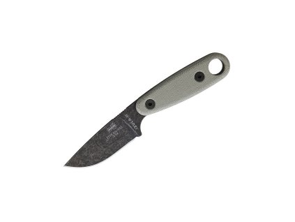 Nůž ESEE Izula II Black Oxide 1095 Green Canvas Micarta, Black Sheath