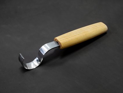 Řezbářský nůž na lžičky BeaverCraft SK2S - 30 mm pro praváky, kožené puzdro
