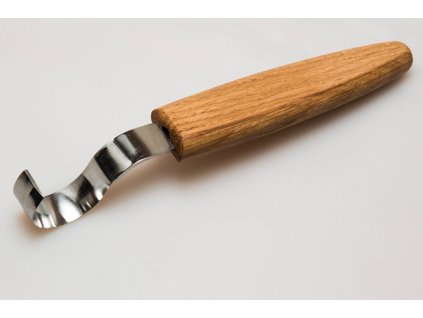 Řezbářský nůž na lžičky BeaverCraft SK2Oak - 30 mm, dubová rukoväť, pro praváky