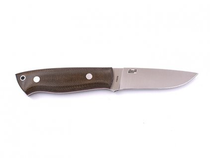 Nůž Brisa Trapper 95 N690 Flat / Green Micarta / Sheath Bushcraft 95