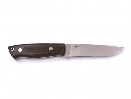 Nůž Brisa Trapper 115 Elmax Flat / Green Micarta / Sheath Bushcraft 115