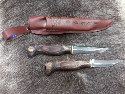 Sada nožů Wood Jewel Kaksoispuukko avauspuukkolla - hnědá - 2 nože