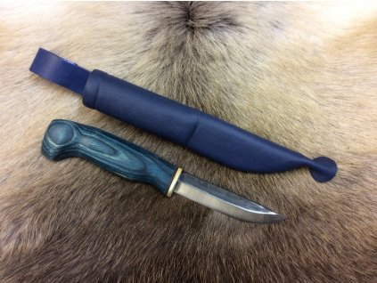 Nůž Wood Jewel Sininen puukko - modrý