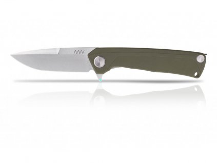 Nůž ANV Z100 - Stonewash, G10 Olive, Liner Lock