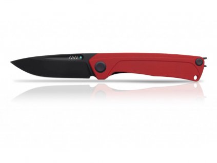 Nůž ANV Z200 - DLC Black, G10 Red, Liner Lock