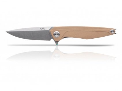 Nůž ANV Z300 - Stonewash, G10 Coyote, Liner Lock
