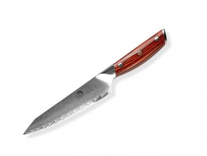 Kuchyňský nůž Dellinger Rosewood Utility Damascus univerzální 13 cm