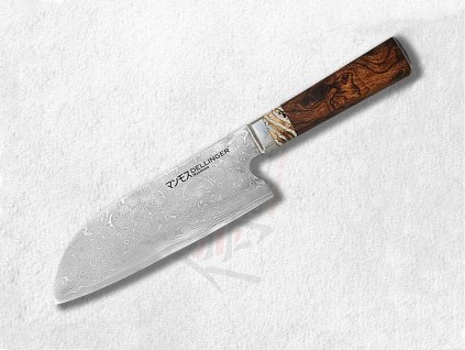 Kuchyňský nůž Dellinger Manmosu Professional Santoku Damascus 18 cm