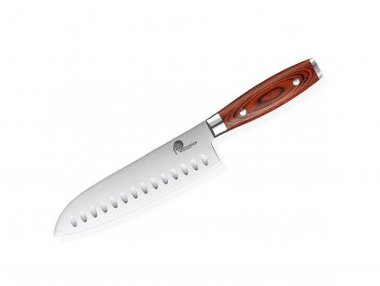 Kuchyňský nůž Dellinger Pakka Wood Santoku 18 cm