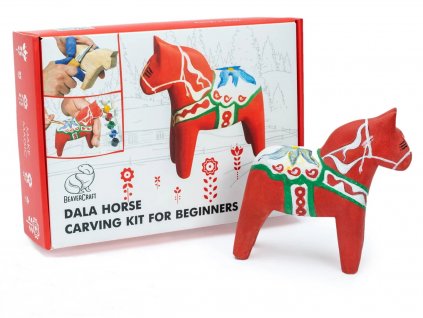 Řezbářská sada BeaverCraft DIY02 pro začátečníky Dala Horse - Koník