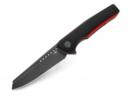 Nůž Bestech Slyther BG51C Black & Red G10 Sandvik 14C28N