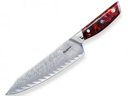 Kuchyňský nůž Dellinger Resin Future Red Kiritsuke 20,5 cm